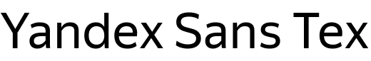 `Yandex Sans Text Regular` Preview