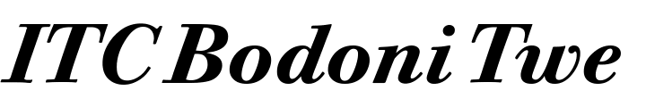`ITC Bodoni Twelve Bold Italic` Preview