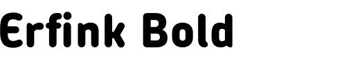 `Erfink Bold` Preview