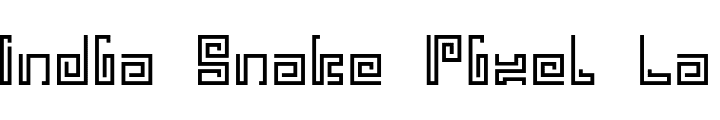`India Snake Pixel Labyrinth Gam Regular` Preview