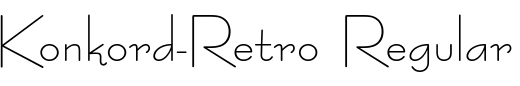 `Konkord-Retro Regular` Preview