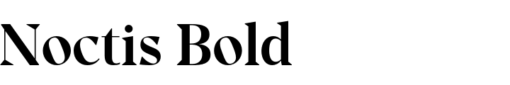 `Noctis Bold` Preview