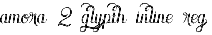`Amora 2 Glypth Inline Regular` Preview