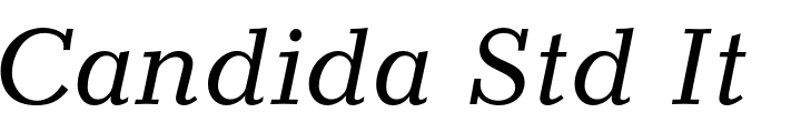 `Candida Std Italic` Preview