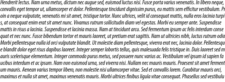 `Myriad Pro Condensed Italic` Preview