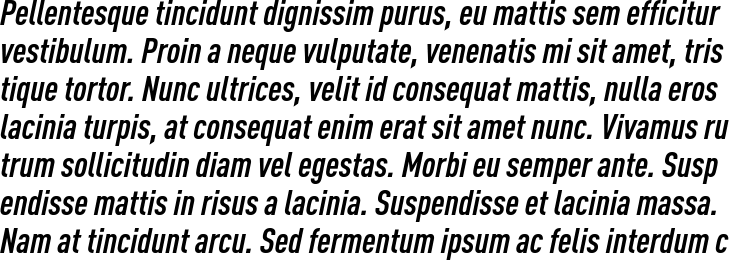 `DIN Pro Condensed Bold Italic` Preview
