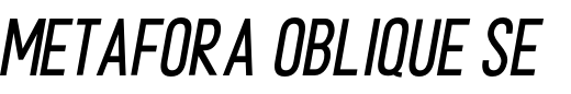 `METAFORA Oblique Semi Bold` Preview