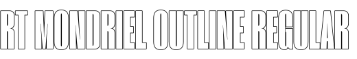 `RT Mondriel Outline Regular` Preview