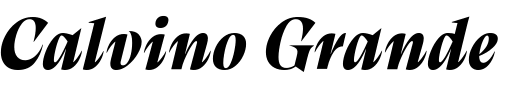 `Calvino Grande Extra Bold Italic` Preview