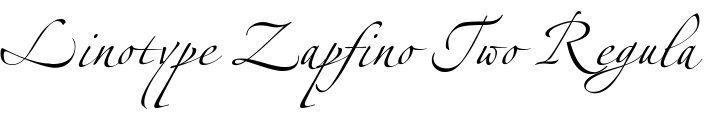 `Linotype Zapfino Two Regular` Preview