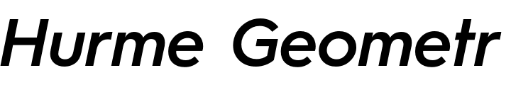 `Hurme Geometric Sans 3 SemiBold Oblique` Preview