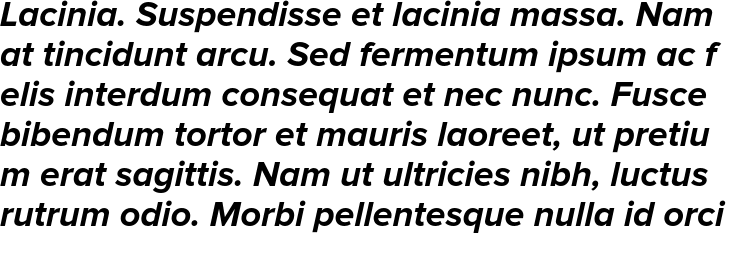 `Proxima Nova Bold Italic` Preview
