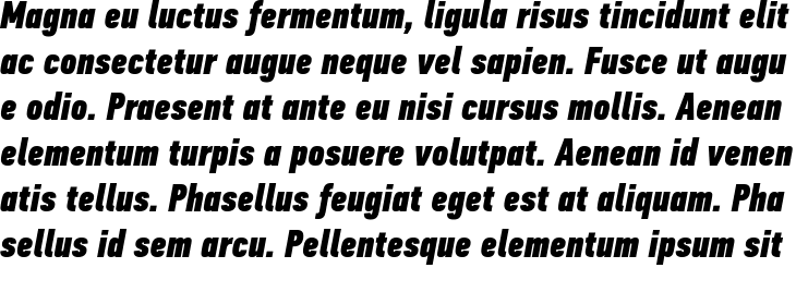 `PF Din Text Pro ExtraBlack Compressed Italic` Preview