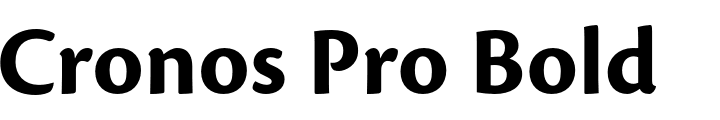 `Cronos Pro Bold` Preview