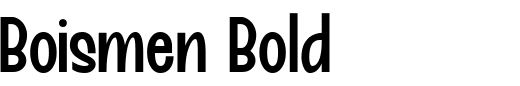 `Boismen Bold` Preview