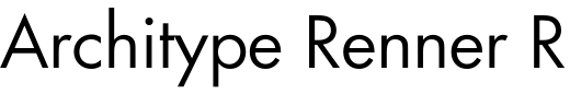 `Architype Renner Regular` Preview