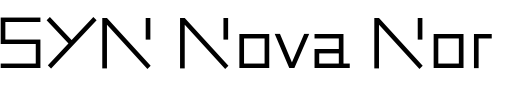 `SYN Nova Normal Regular` Preview