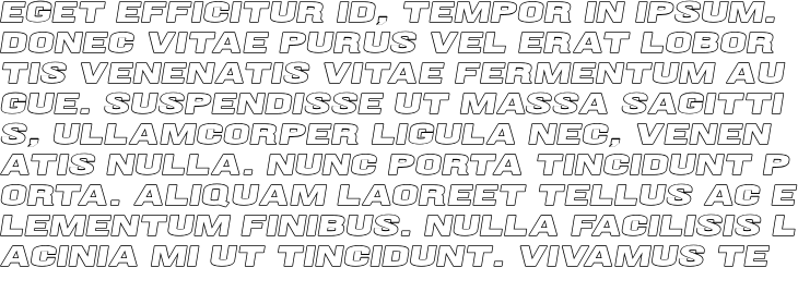 `Faktor Outline Italic Four` Preview