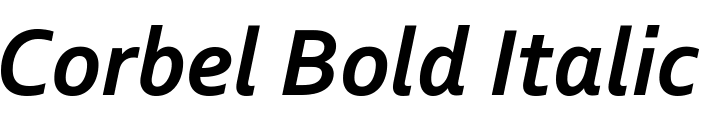 `Corbel Bold Italic` Preview