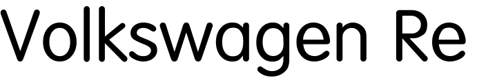 `Volkswagen Regular` Preview
