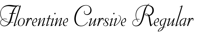 `Florentine Cursive Regular` Preview