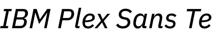 `IBM Plex Sans Text Italic` Preview