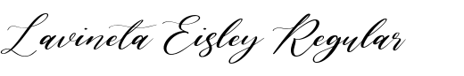 `Lavineta Eisley Regular` Preview