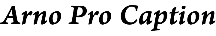 `Arno Pro Caption SemiBold Italic` Preview