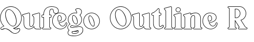 `Qufego Outline Regular` Preview