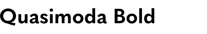 `Quasimoda Bold` Preview