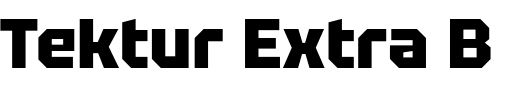 `Tektur Extra Bold` Preview