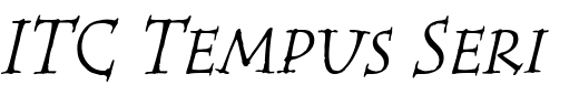 `ITC Tempus Serif Small Caps Italic` Preview