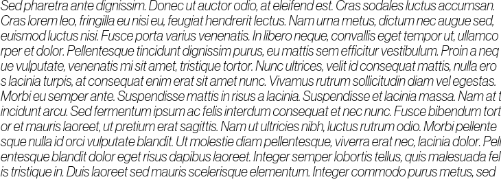 `Neue Haas Grotesk Display Pro Thin Italic` Preview