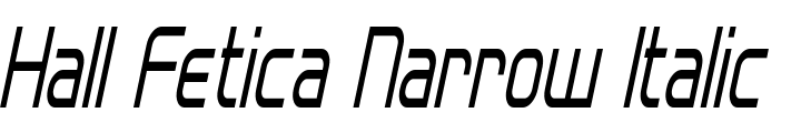 `Hall Fetica Narrow Italic Regular` Preview