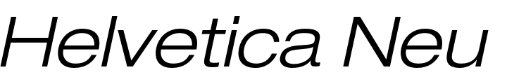 `Helvetica Neue LT Std 43 Light Extended Oblique` Preview