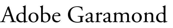 `Adobe Garamond Pro Regular` Preview