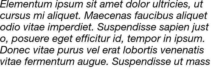 `Helvetica Neue LT Std 56 Italic` Preview