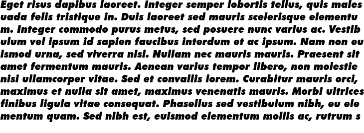 `Futura BT ExtraBlack Italic` Preview