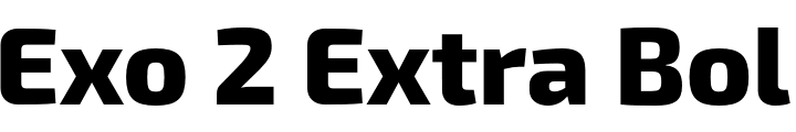 `Exo 2 Extra Bold Regular` Preview