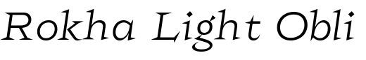 `Rokha Light Oblique` Preview