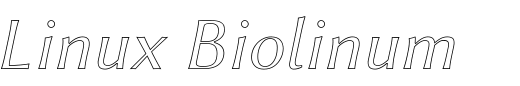 `Linux Biolinum Outline Italic` Preview
