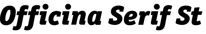 `Officina Serif Std Black Italic OS` Preview