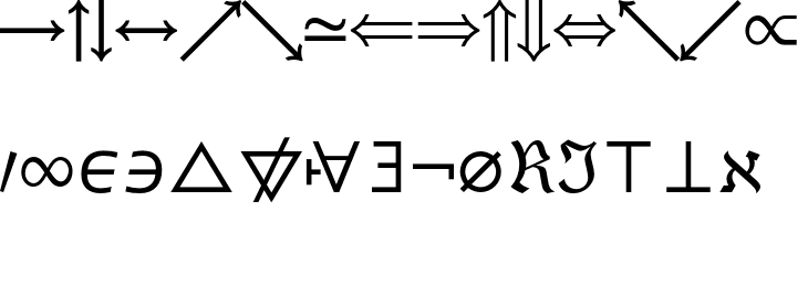 `Lucida Math Std Symbol` Preview