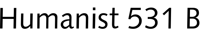 `Humanist 531 BT Regular` Preview