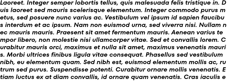 `FONTSPRING Italic` Preview