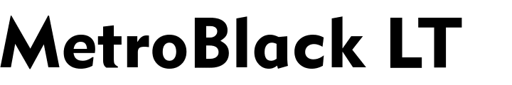 `MetroBlack LT Two Regular` Preview