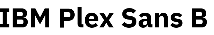 `IBM Plex Sans Bold` Preview