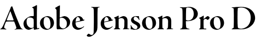 `Adobe Jenson Pro Display SemiBold` Preview