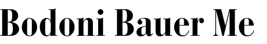 `Bodoni Bauer Medium Condensed` Preview