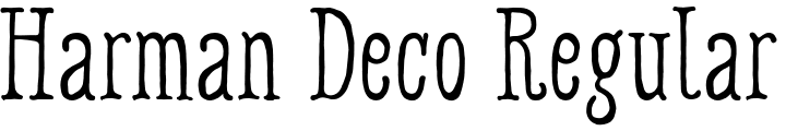 `Harman Deco Regular` Preview